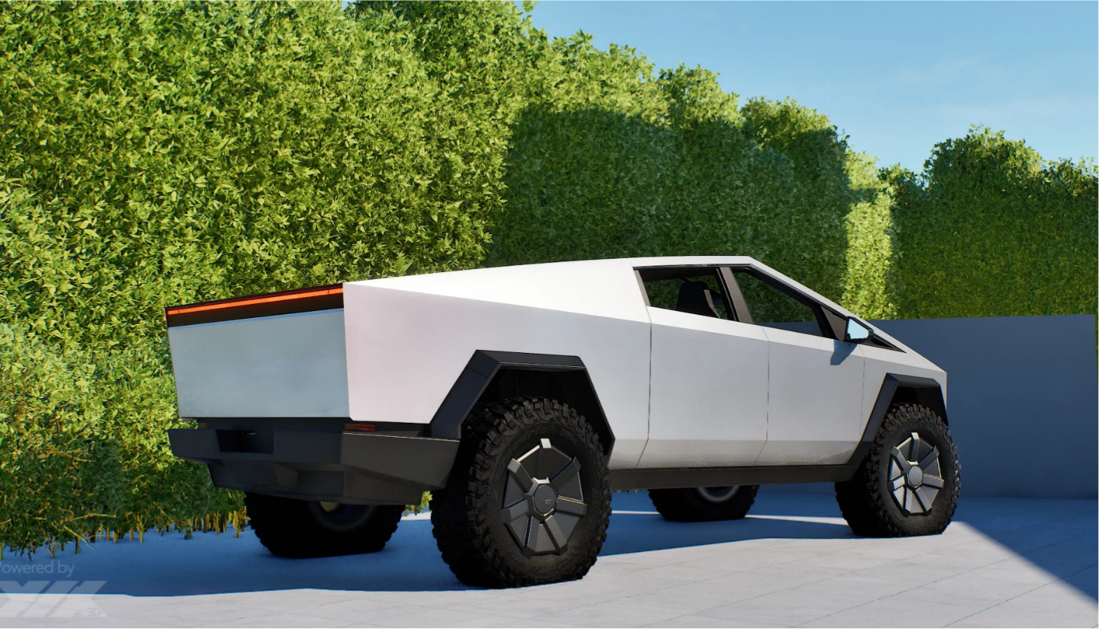 White of Dawn For Cybertruck PreCut Paint Protection Film PET Vinyl Wrap Color