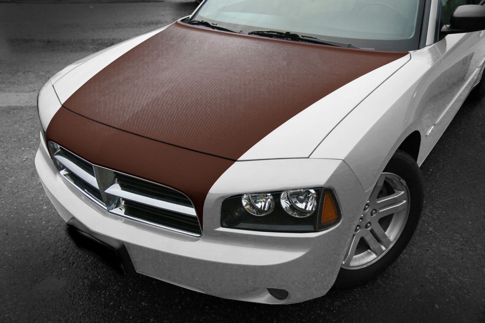 3D Carbon Fiber Brown Matte Textured Vinyl Wrap Sticker DIY Decal Bubble Free