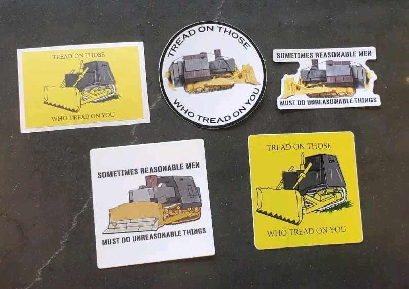 Libertarian Porcupine Sticker Decal Vinyl GADSDEN FLAG 4X6 10 PACK LOT