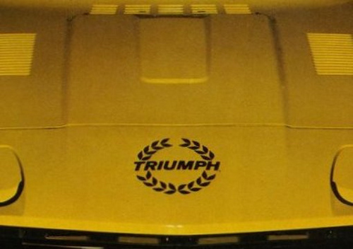New 1978-1981 Triumph TR7 OEM Front Hood Bonnet Laurel Badge Decal Transfer