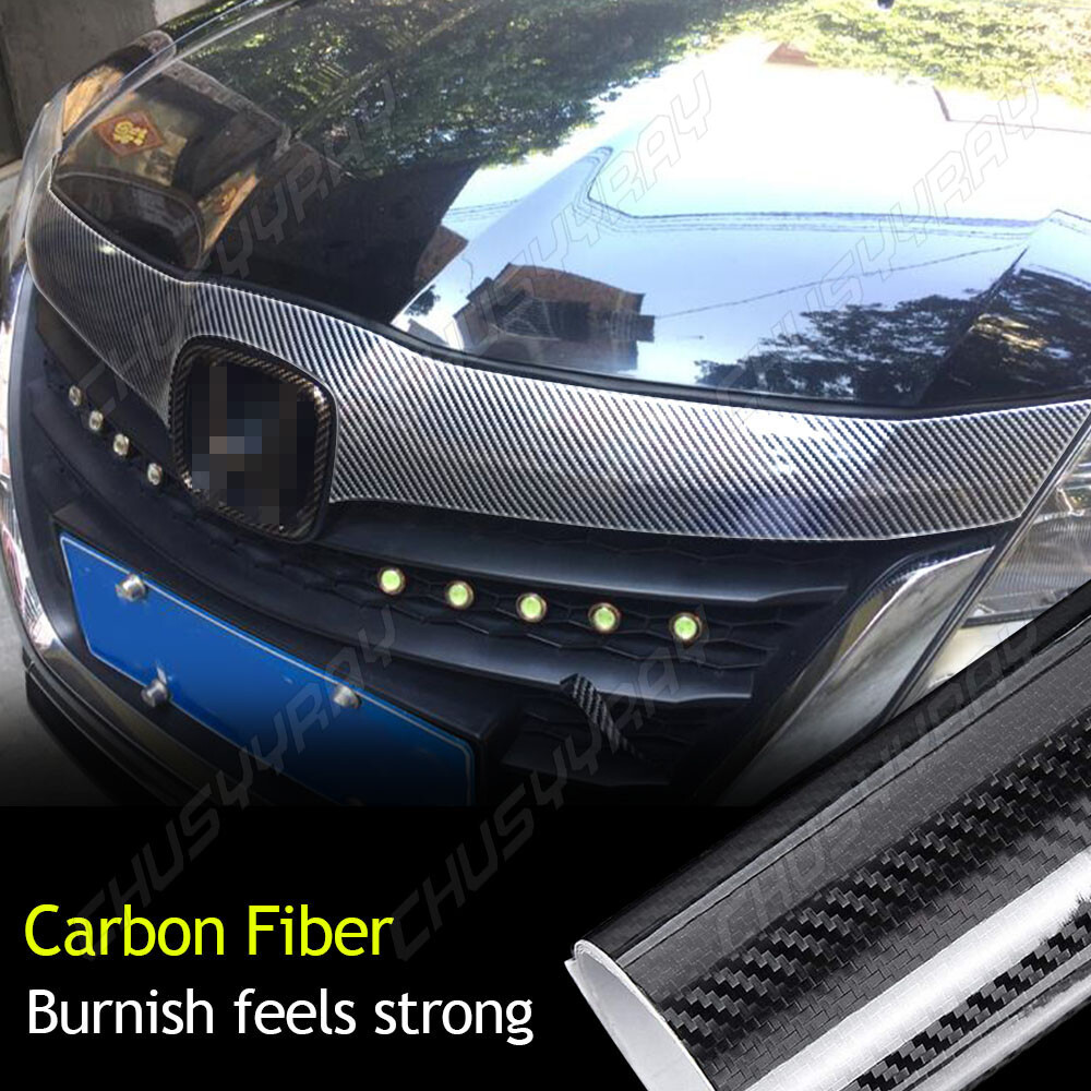8D Auto Accessories Glossy Carbon Fiber Vinyl Film Car Interior Wrap Stickers US