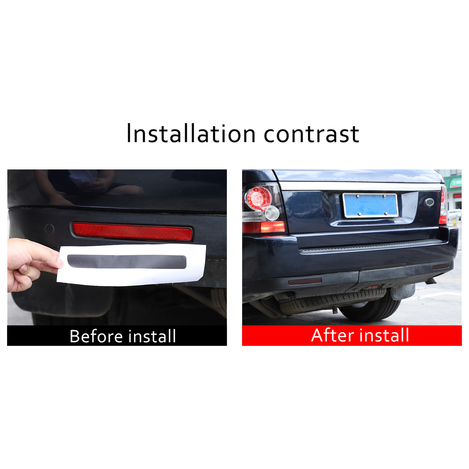 2pcs Smoked Rear Fog Light Overlay Film Black out Fits Range Rover Sport 2005-13