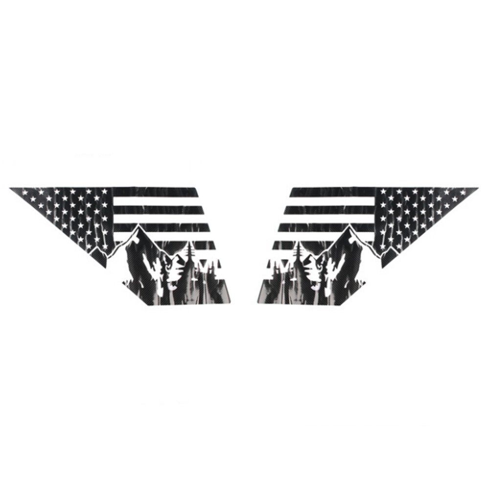 ✅ Rear Side Window Sticker Cover Trim American Flag For Ford Bronco Sport 2021+
