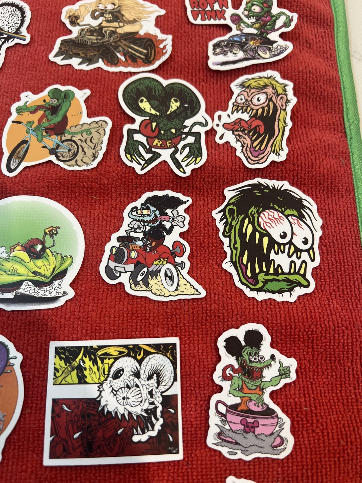 🔥 50 Rat Fink Mouse Ed Big Daddy Roth Hot Rod Art Vinyl Decal Sticker Car Truck