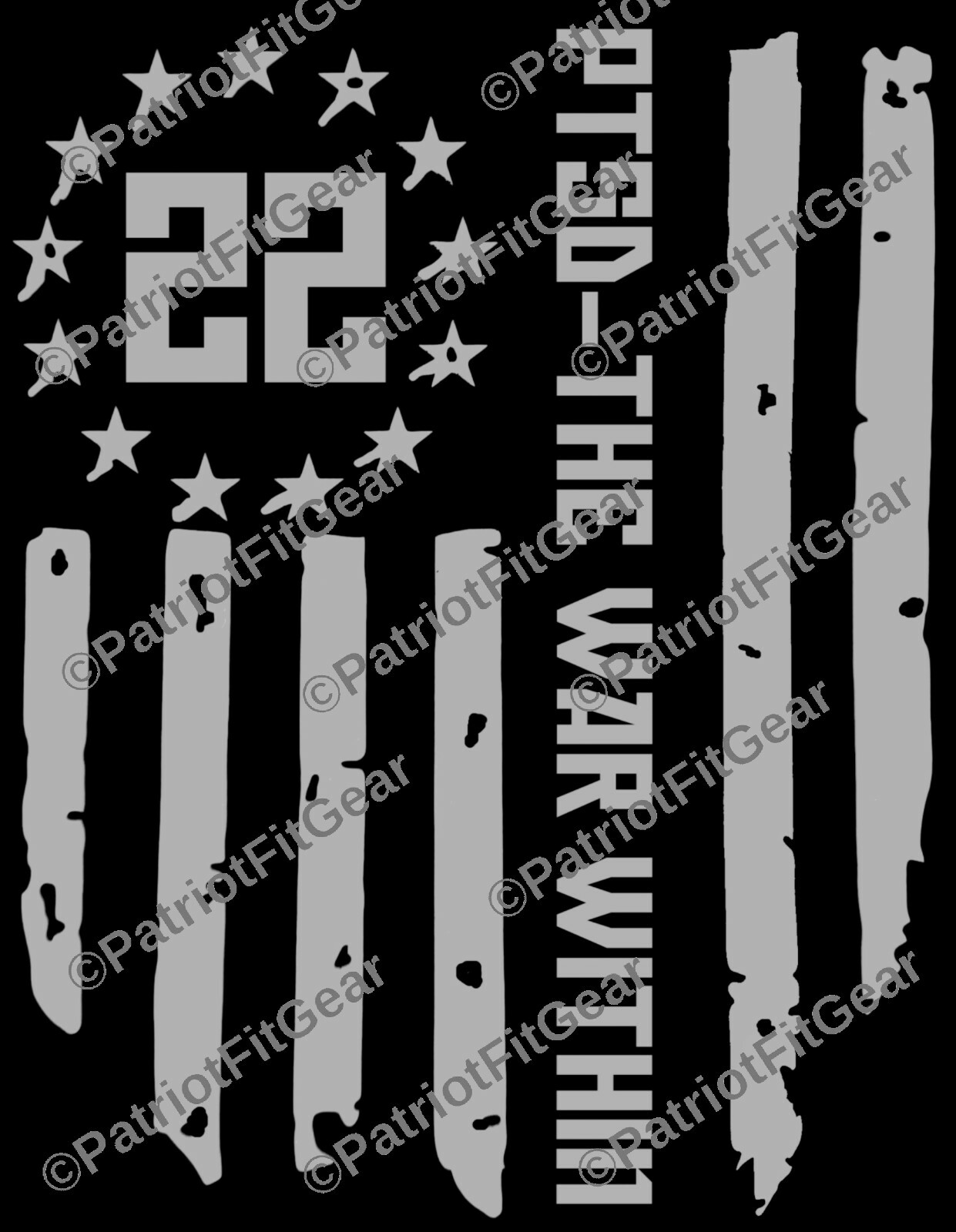 Veteran 22 Flag,PTSD The War Within,9×12,22 A Day,Support Our Troops,Vinyl Decal