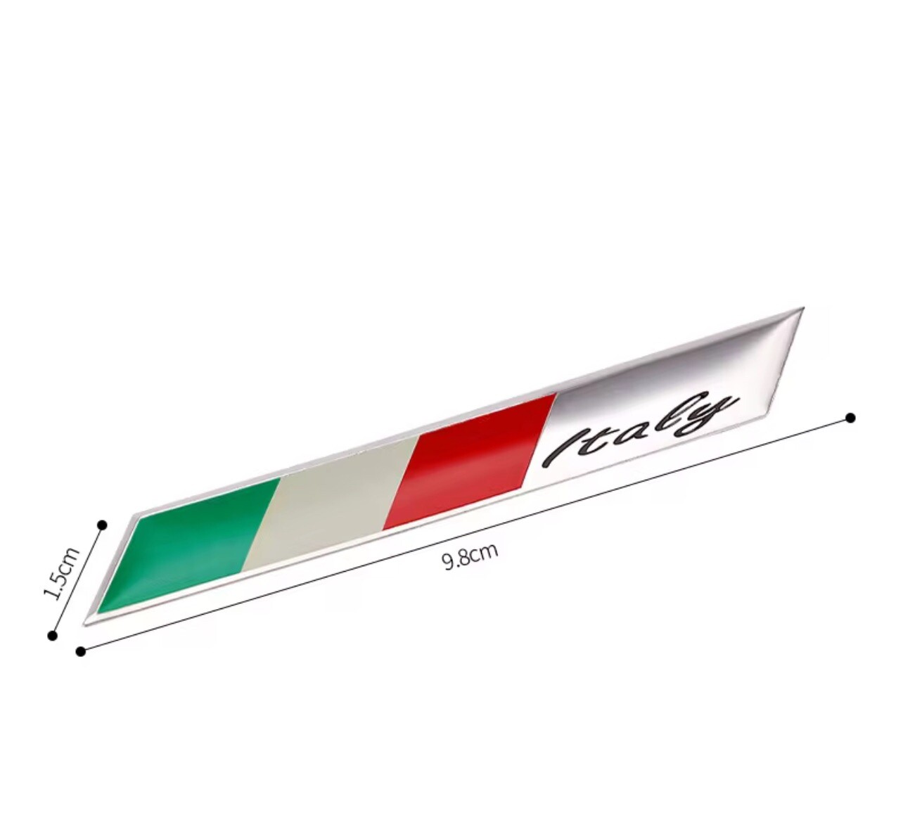 Italian Flag Metal Emblem Auto Sticker Car Truck Decal Italy IT Free Shipping!