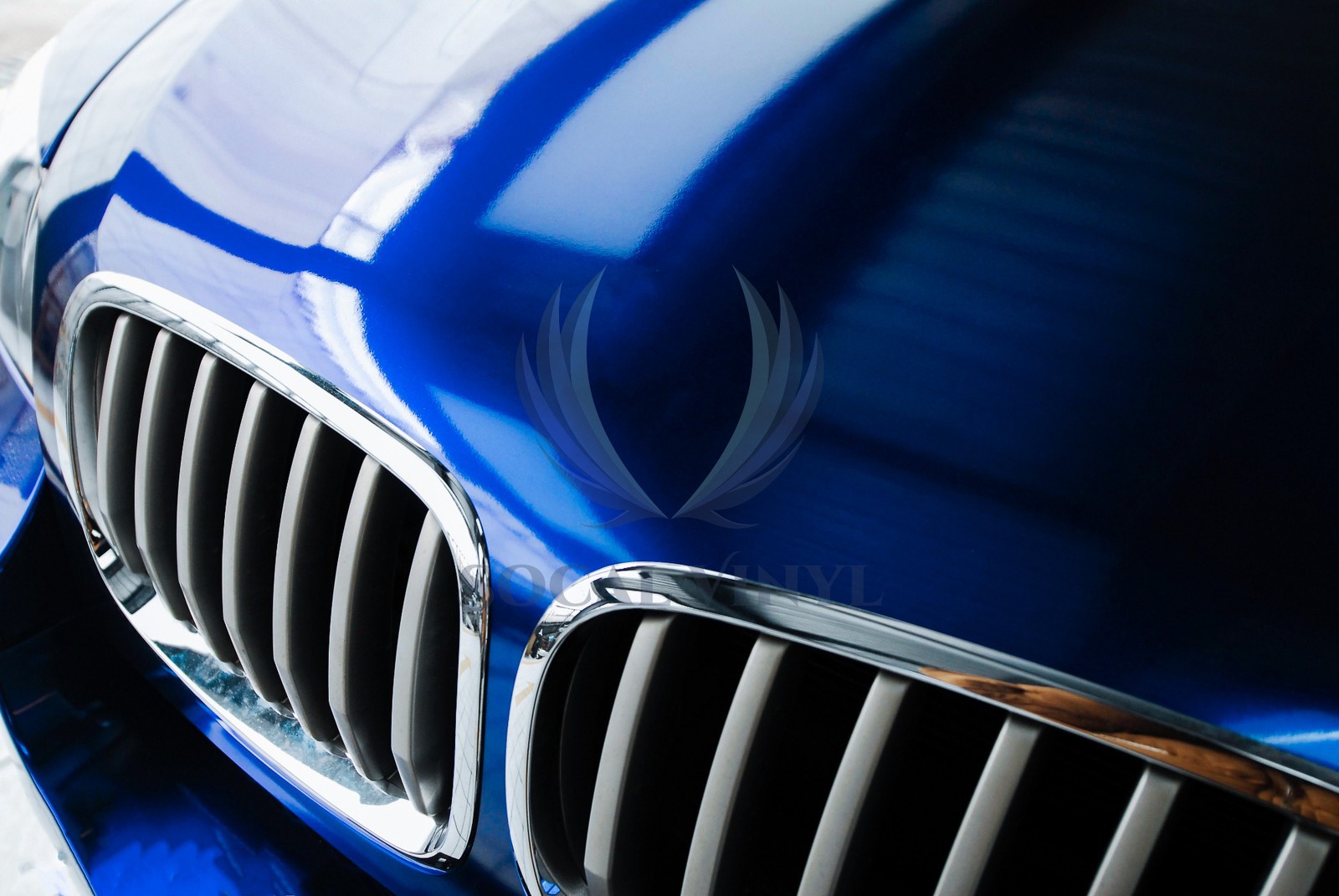 Gloss Metallic Sapphire Blue PPF TPU Paint Protection Film Dry Wet Vinyl Wrap