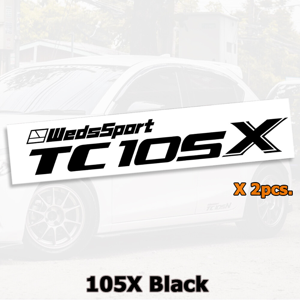 Sticker Diecut Wheels Car Racing WedsSport TC105 N X Vinyl JDM Style Jap Set 2pc