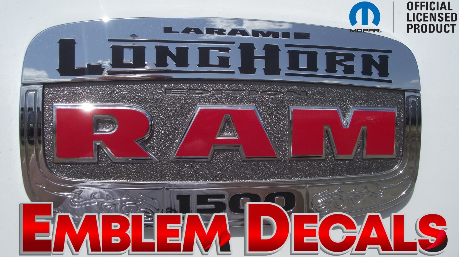 RAM 1500 2500 3500 LongHorn Emblem Decals 2013 2014 2015 2016 2017 2018