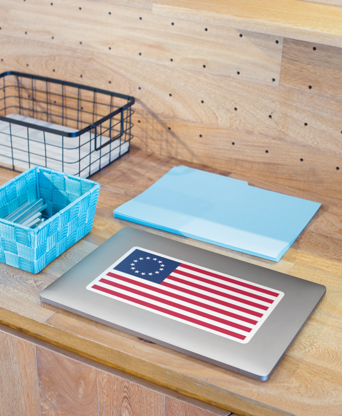Betsy Ross Flag DECAL Sticker (indoor and outdoor use) Sticker Multiple Sizes