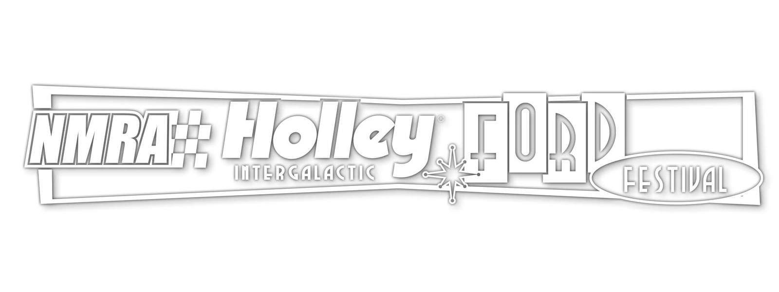 Holley 36-517 Ford Fest Windshield Decal – White