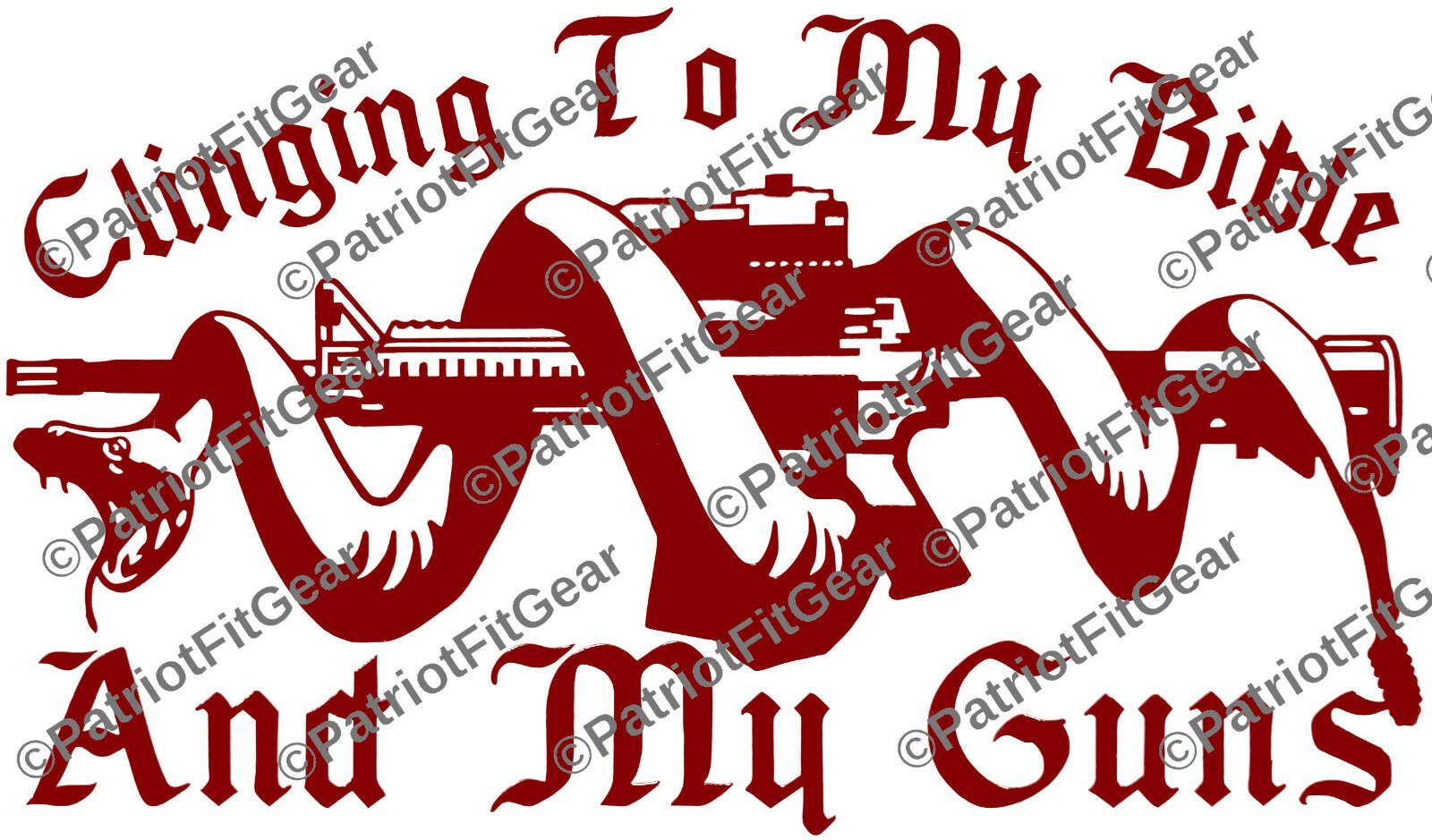Molon Labe,Clinging To My Bibles And Guns,8″x4.5″,2A,Snake Coiled,Vinyl Decal