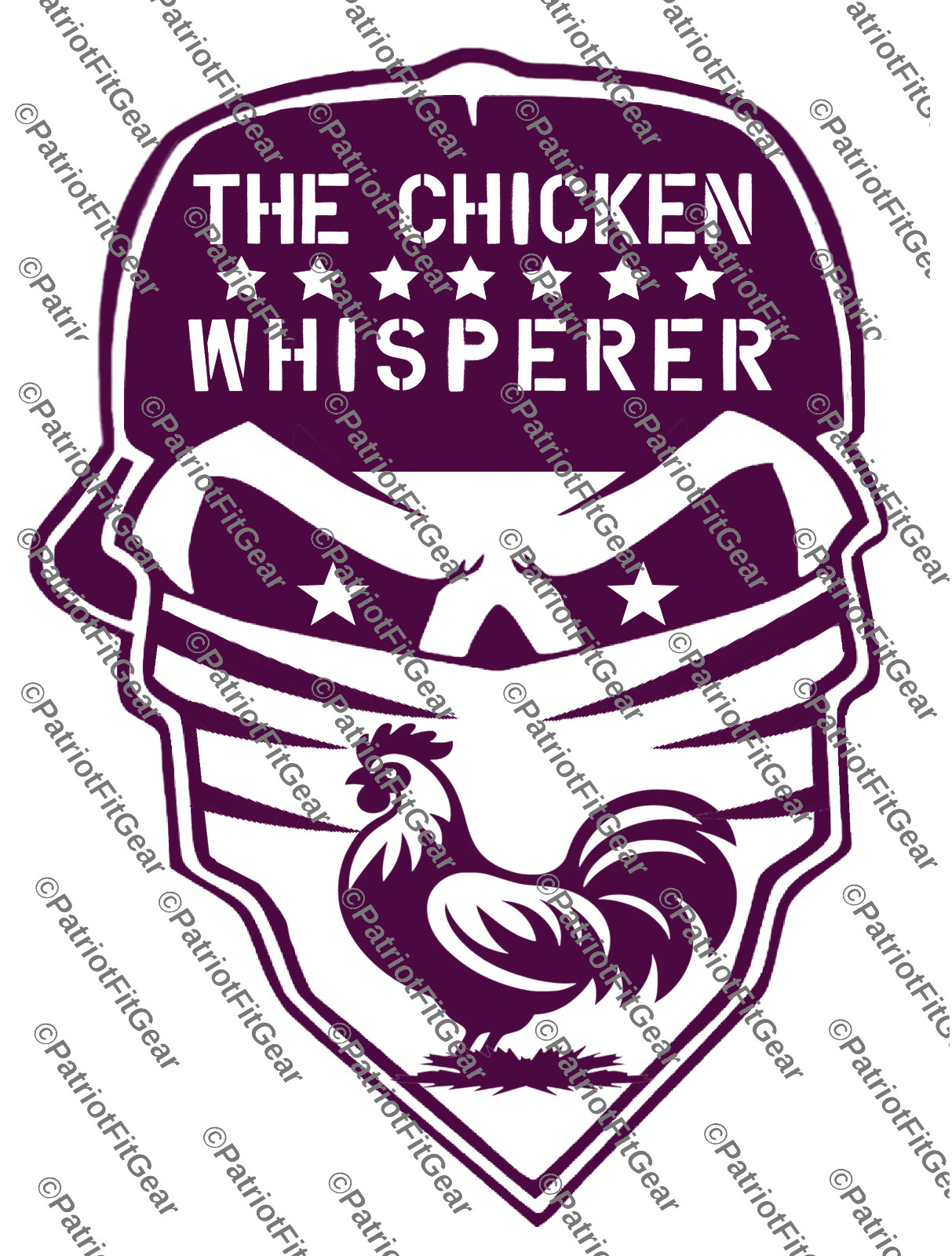 The Chicken Whisperer,Skull,Chicken,Fowl, Rooster,Poultry,Hen,Custom Vinyl Decal