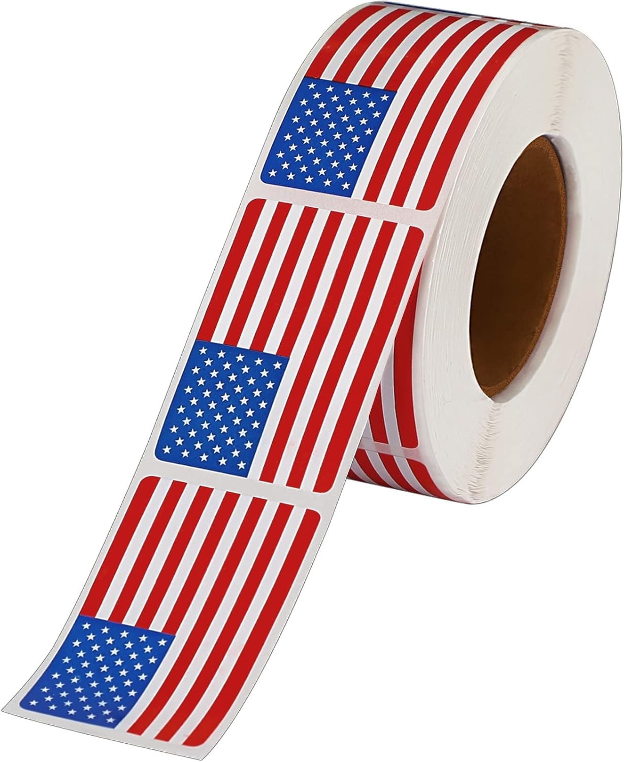 2×1.22 Inch Patriotic American Flag Stickers – Ideal for Decorations & Events