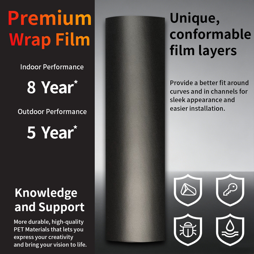 Premium Matte Black Vinyl Wrap Car Auto Sticker Film Decal Bubble Free Sheet USA