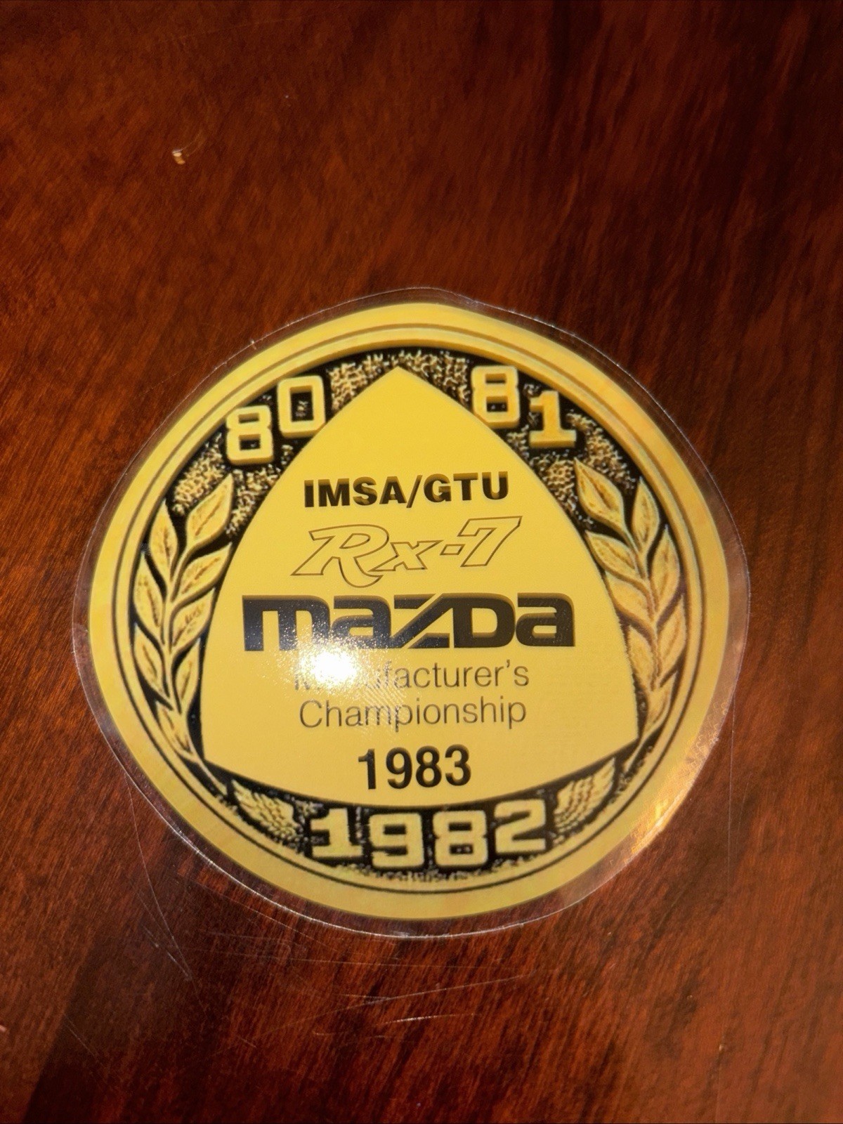 1982 Mazda Rx-7 racing sticker. Sticks to Inside Of Glass 3.5”x 3.5” 14.99