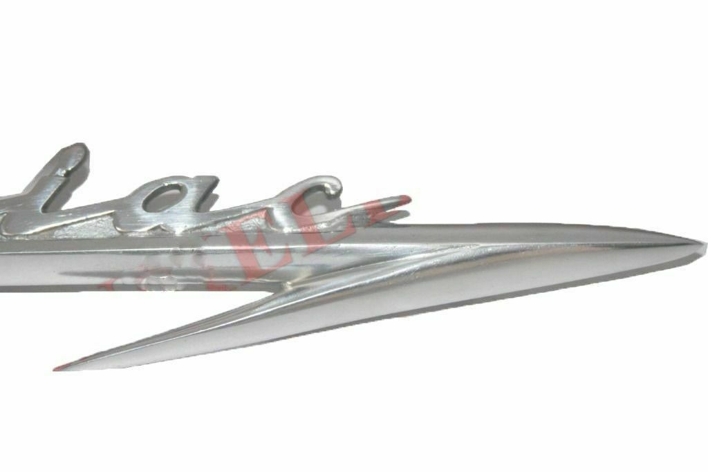 New Pair Left Right Chrome Plated Pontiac Scripted Badges For Morris