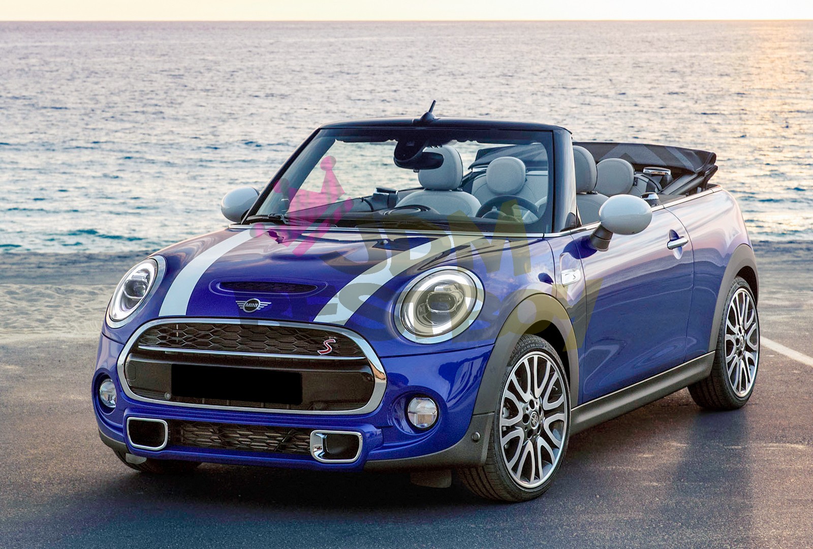 For Mini Cooper 4″ Dual Rally Racing Bonnet Stripes Decal Sticker Vinyl Wrap