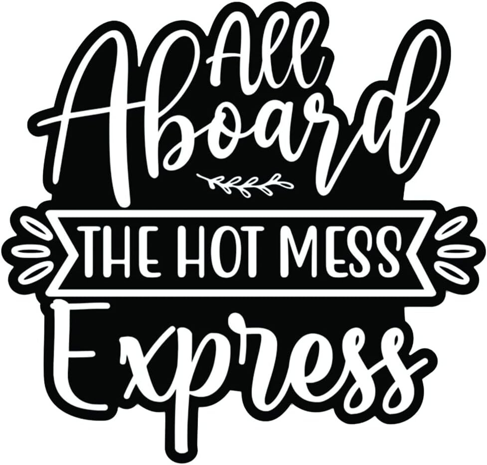 Hot Mess Express Funny car Stickers and Decals for Women Free Shipping