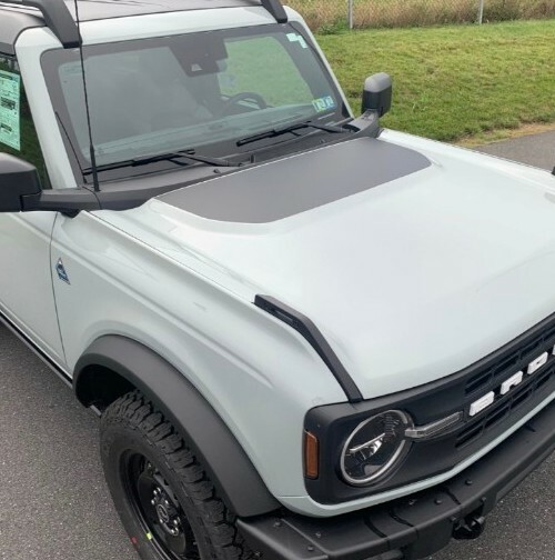 2021 2022 2023 2024 FOR FORD BRONCO Hood Vinyl Graphic Decal MATTE BLACK