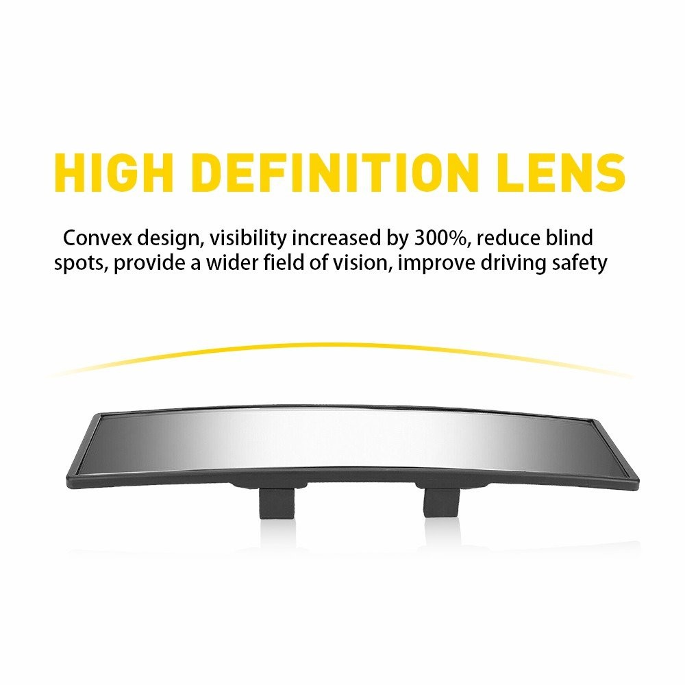 1/2Set Universal Interior 240MM Car Rear View Wide Angle Convex Clear Rearview M