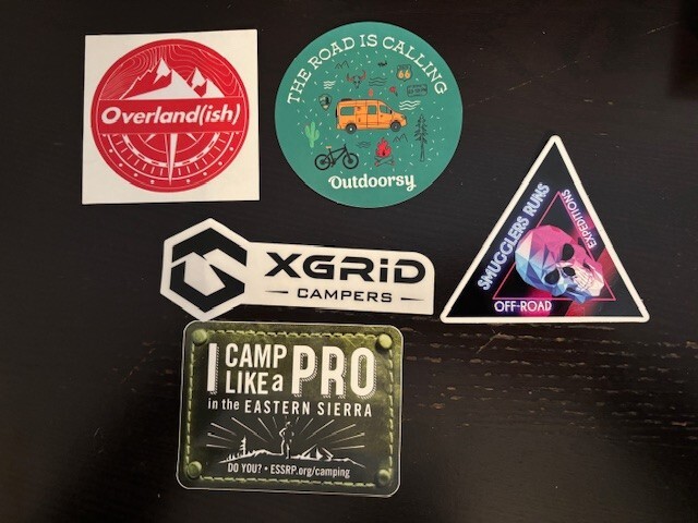 OVERLAND STICKER DECAL 5PC SET offroad ultra4 crawl trails camping