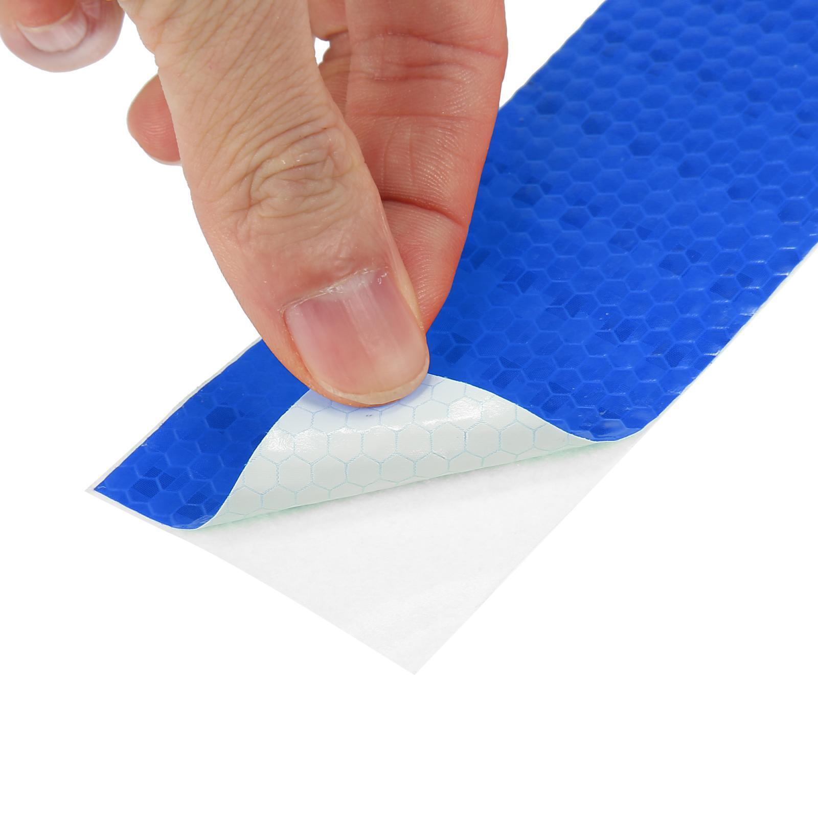 5cm x 3 Meters Reflective Hazard Warning Tape Sticker Decal for Car Truck Blue