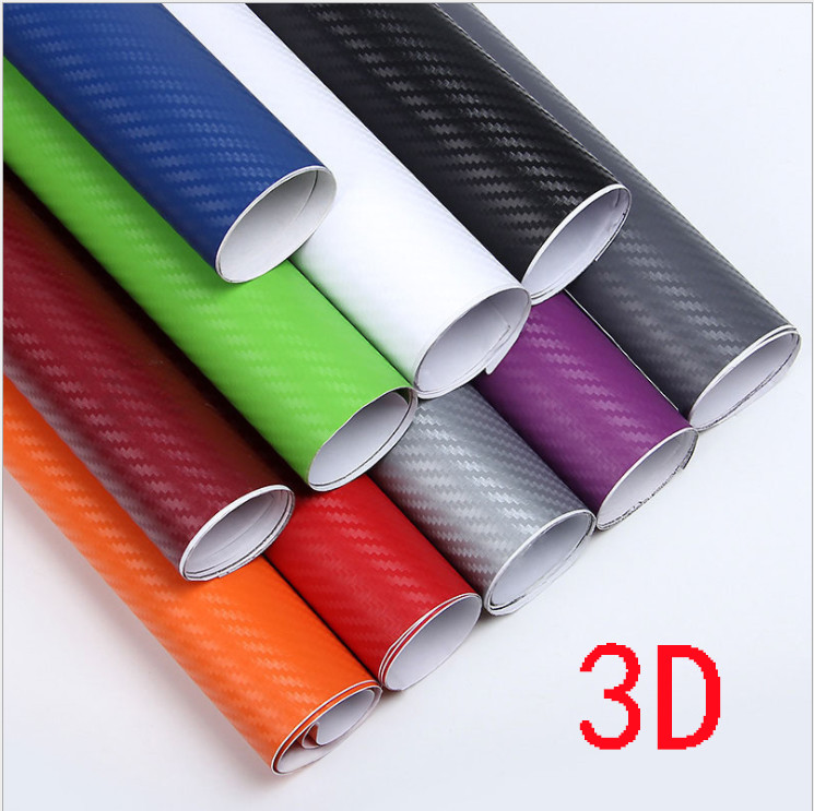 3D Decal Paper Waterproof Carbon Fiber Vinyl Car Wrap Sheet Roll Film Stickers