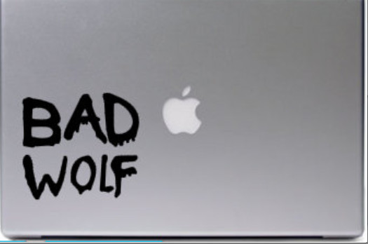 Bad Wolf Doctor Who inspired Decal Vinyl Car Window Sticker ANY SIZE