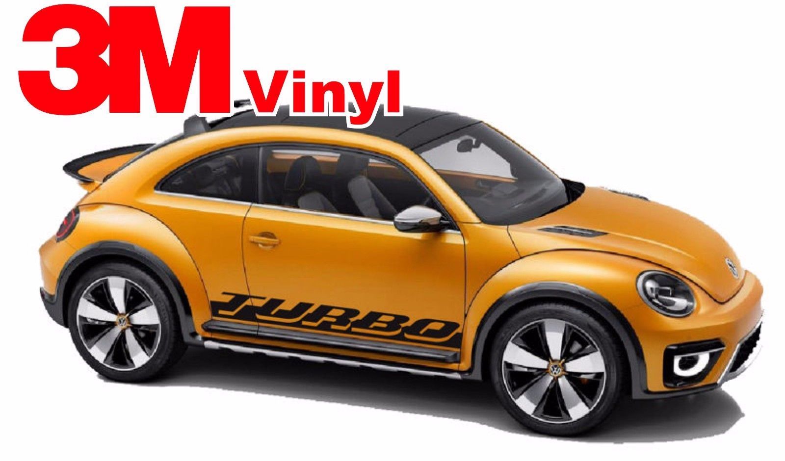 1998-2019 Volkswagen Beetle Turbo Rocker Panel Vinyl Graphic Decals Stripes 3M