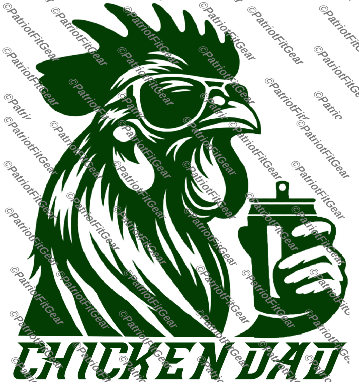 Chicken Dad, Chicken, Fowl, Rooster,Poultry Farm, Hen,Pullet,Custom Vinyl Decal