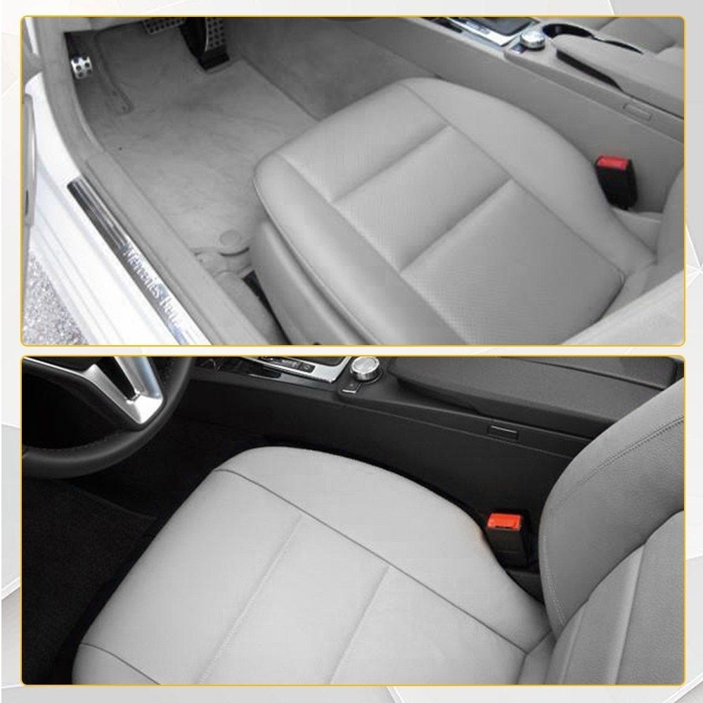 Gray Leather Driver Bottom Seat Cover For Mercedes Benz GLK250 GLK350 08-15 1-5X