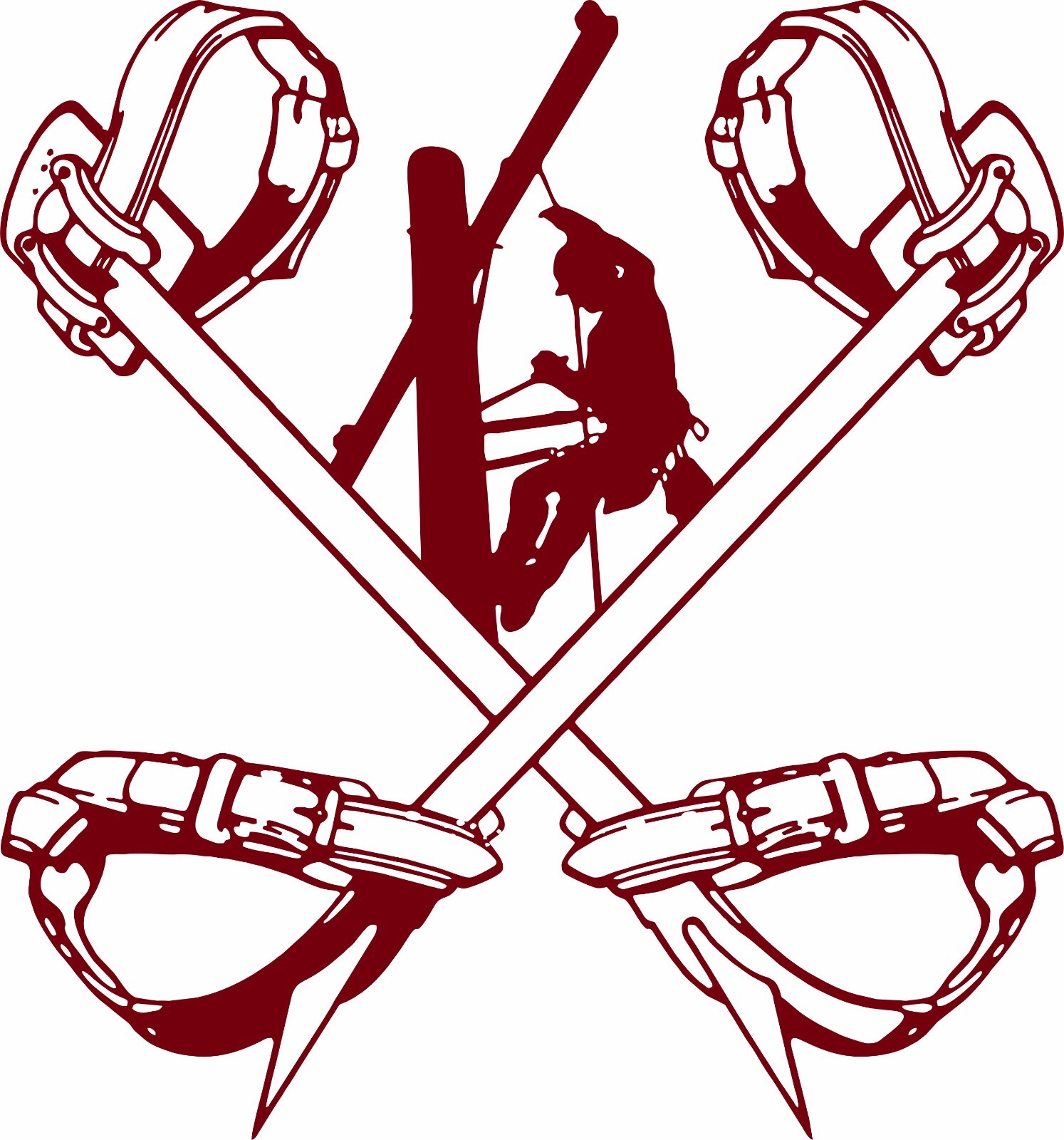 Lineman Electrician Wireman Climbing Hooks Car Truck Window Vinyl Decal Sticker