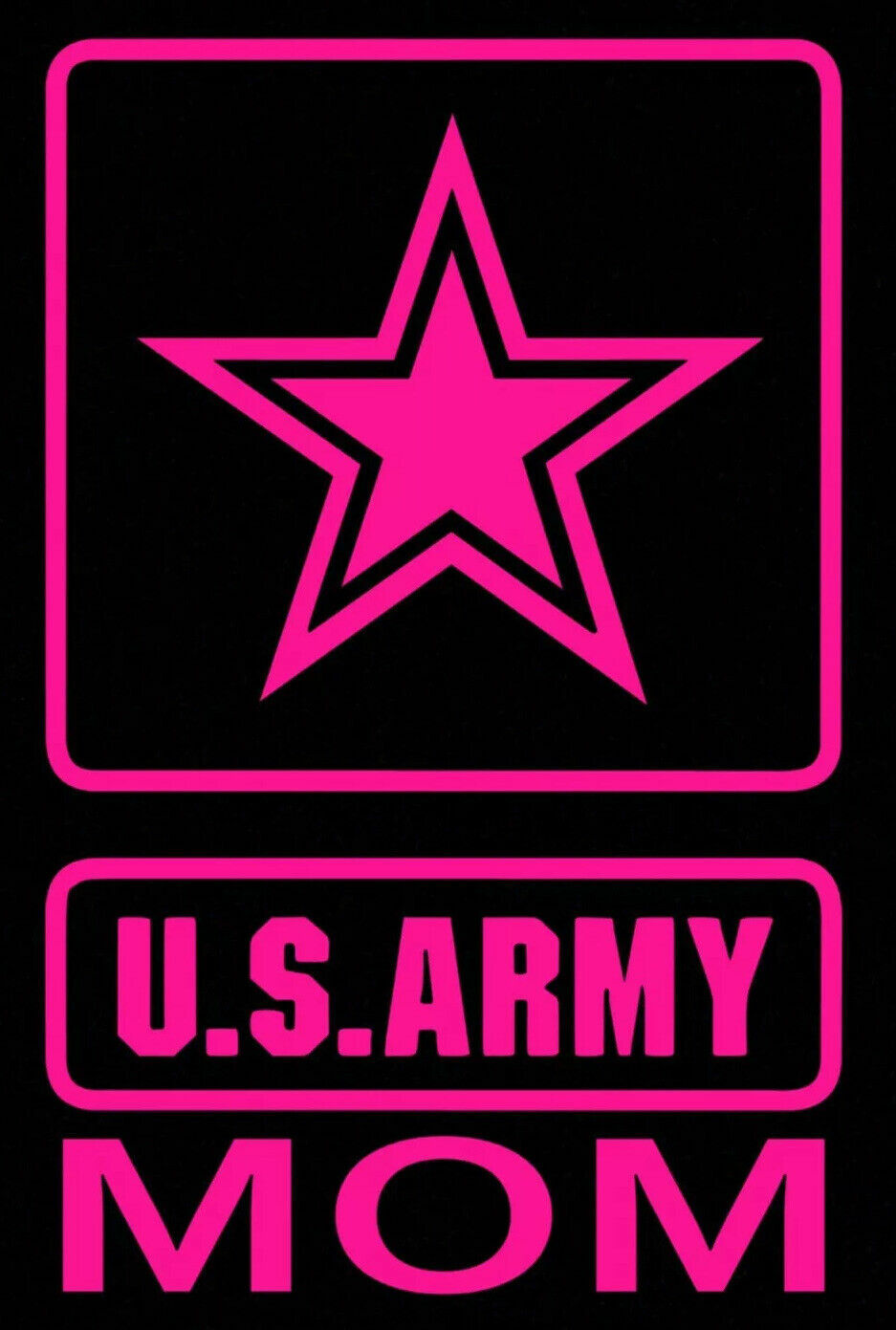 Army mom decal choose color military proud parent armed forces hero usa america