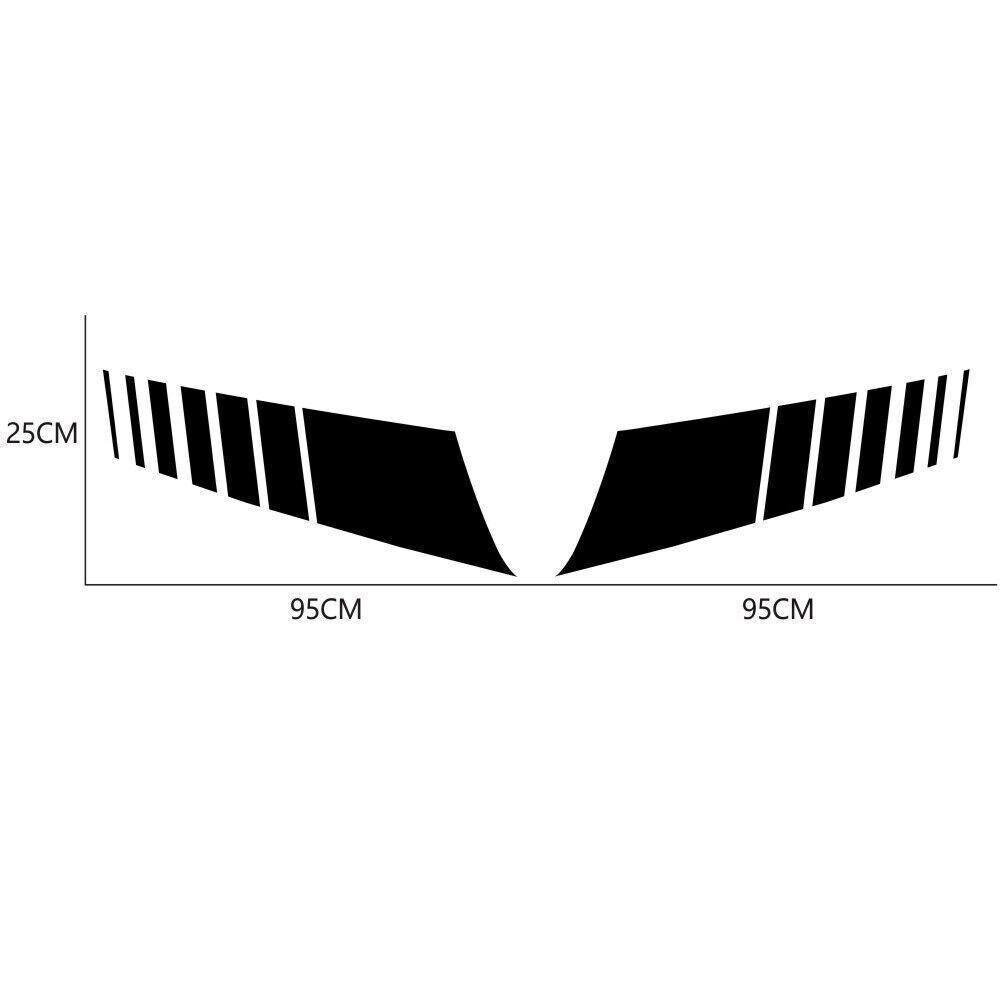 Racing Hood Stripes Decal Vinyl Stickers for Car SUV Truck Universal Fit