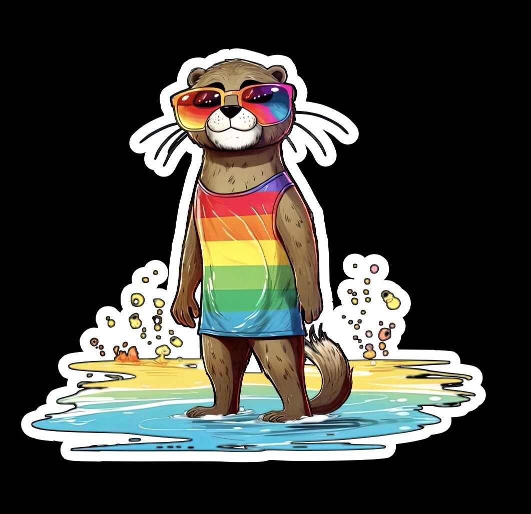 Happy Pride Ally Love Gay Trans Sticker Decal Phone Laptop Skateboard LGBTQ