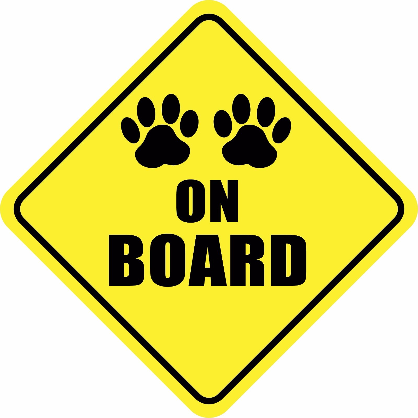 PAWS ON BOARD STICKER DECAL DOG PET MADE IN USA Buy 2, get 3rd FREE