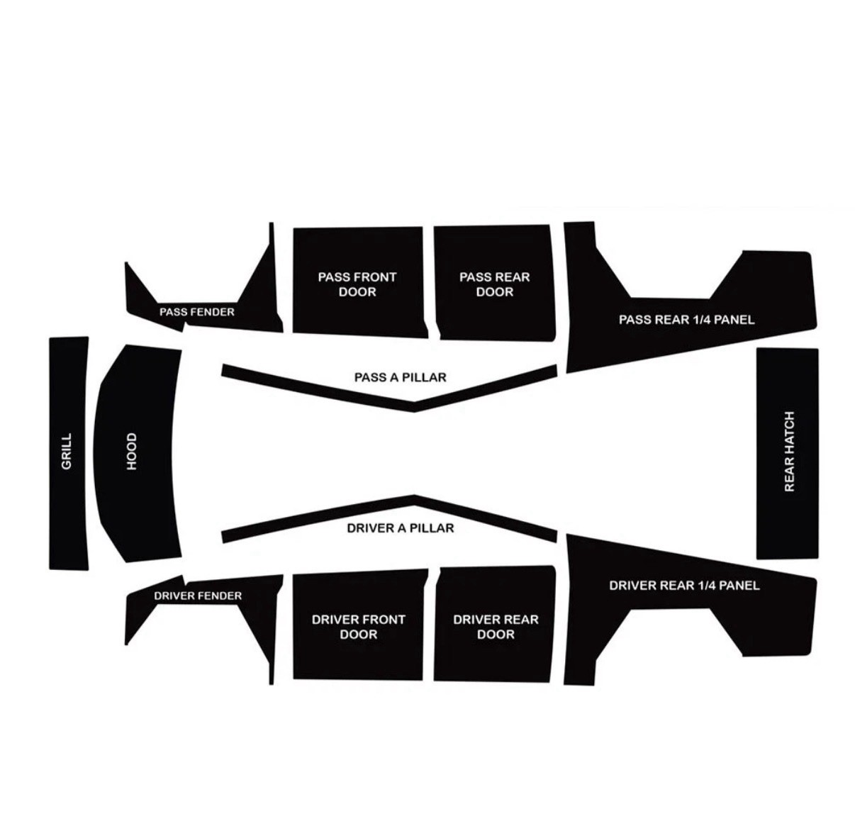 Cybertruck DIY PPF Paint Protection Film Wrap Color Change Gloss Piano Black US