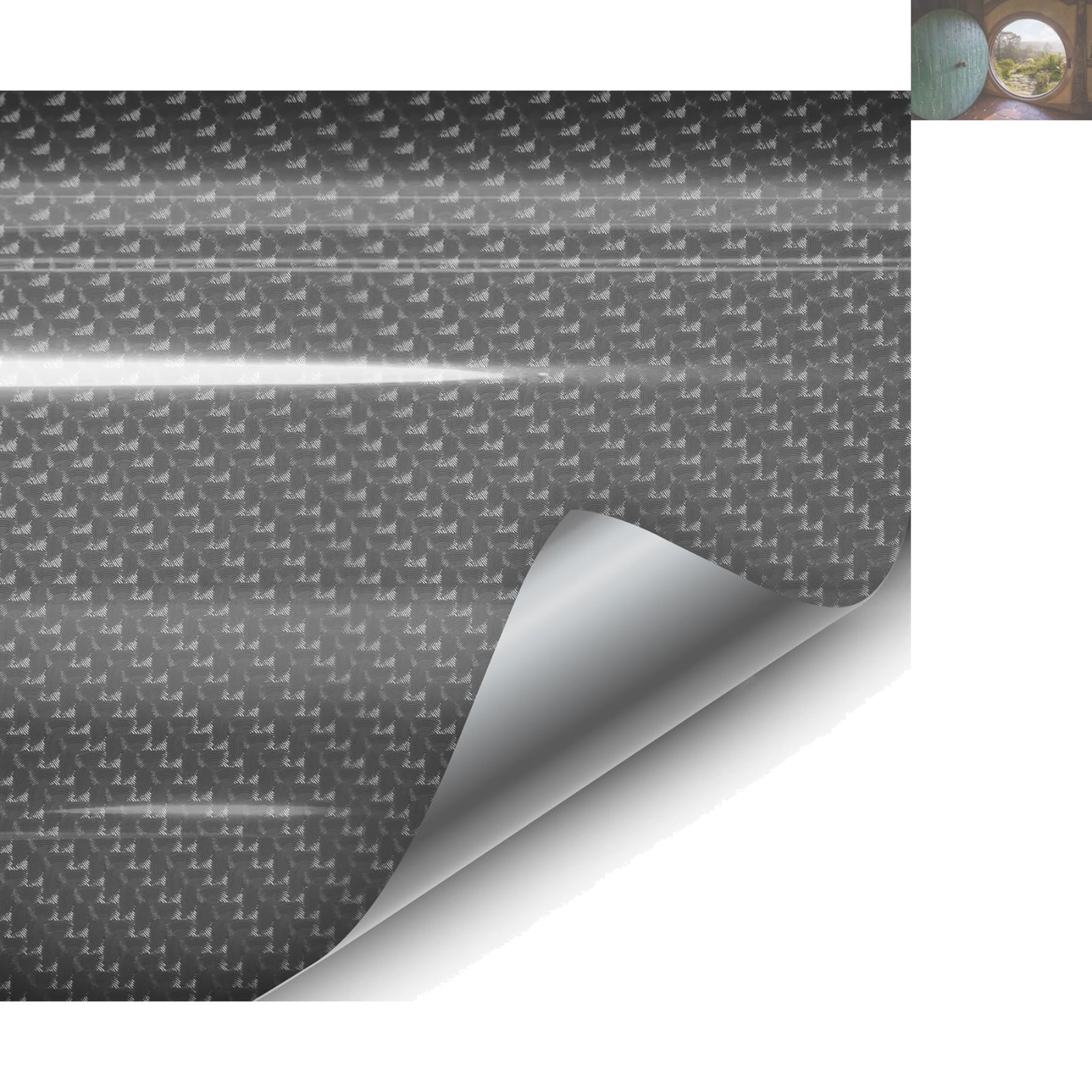 1ft x 5ft Carbon Fiber Look Vinyl Film – Scratch Resistant & Easy to Install