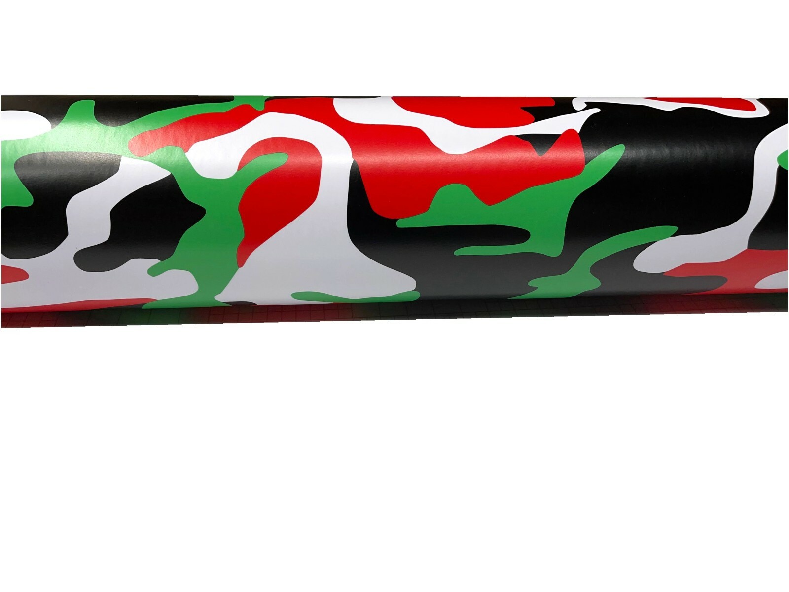 Red Green White Black Camo Vinyl Car Wrap Film Sheet +Free Tools (2 feet & up )