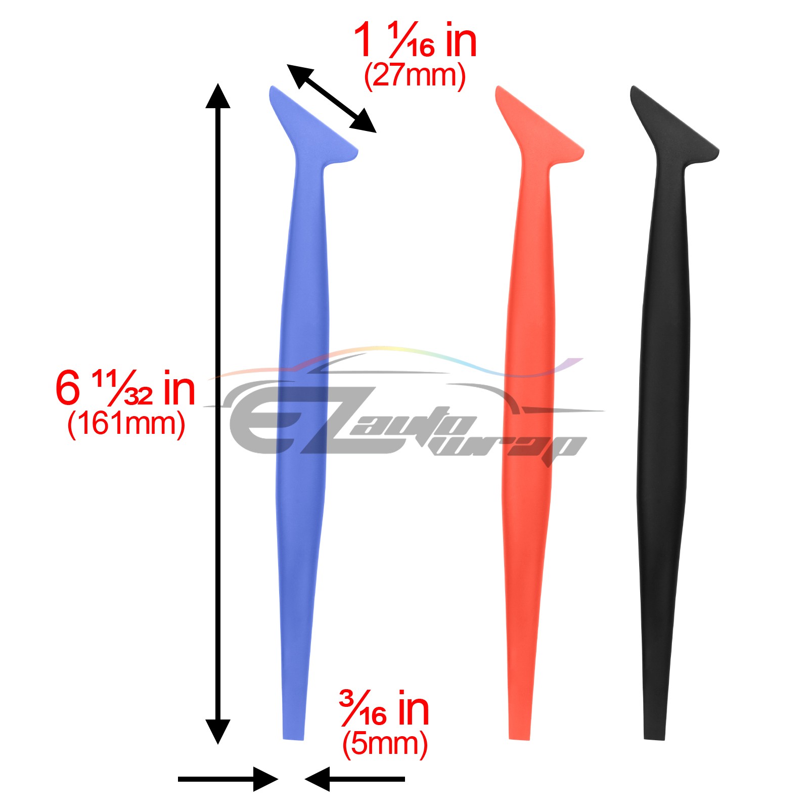 Micro Squeegee 3 Hardness Flexible Tuck Tools Car Window Tint Vinyl Wrapping Kit