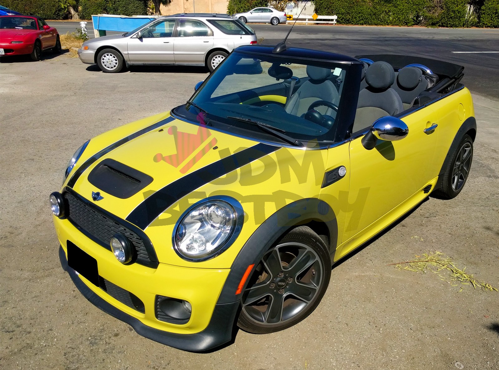 For Mini Cooper 4″ Dual Rally Racing Bonnet Stripes Decal Sticker Vinyl Wrap