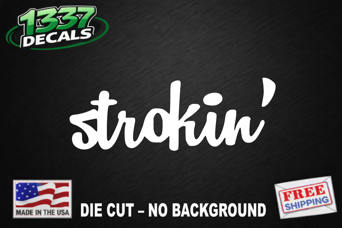 Strokin Diesel Truck Banner Vinyl Decal Sticker Powerstroke Turbo Soot