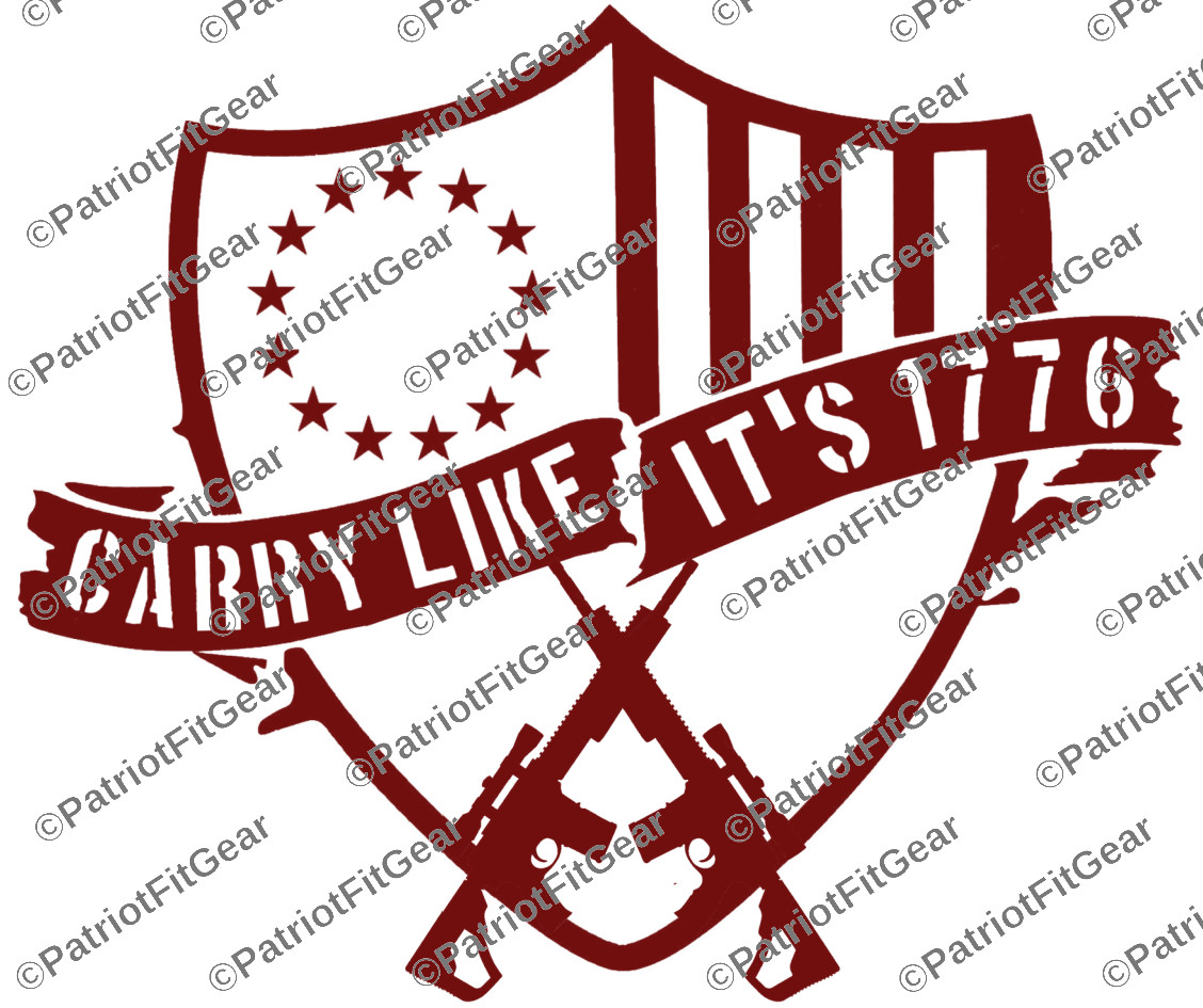 Carry Like Its 1776,2nd Amendment,12″x10″,Gun Rights,Molon Labe,2A,Vinyl Decal