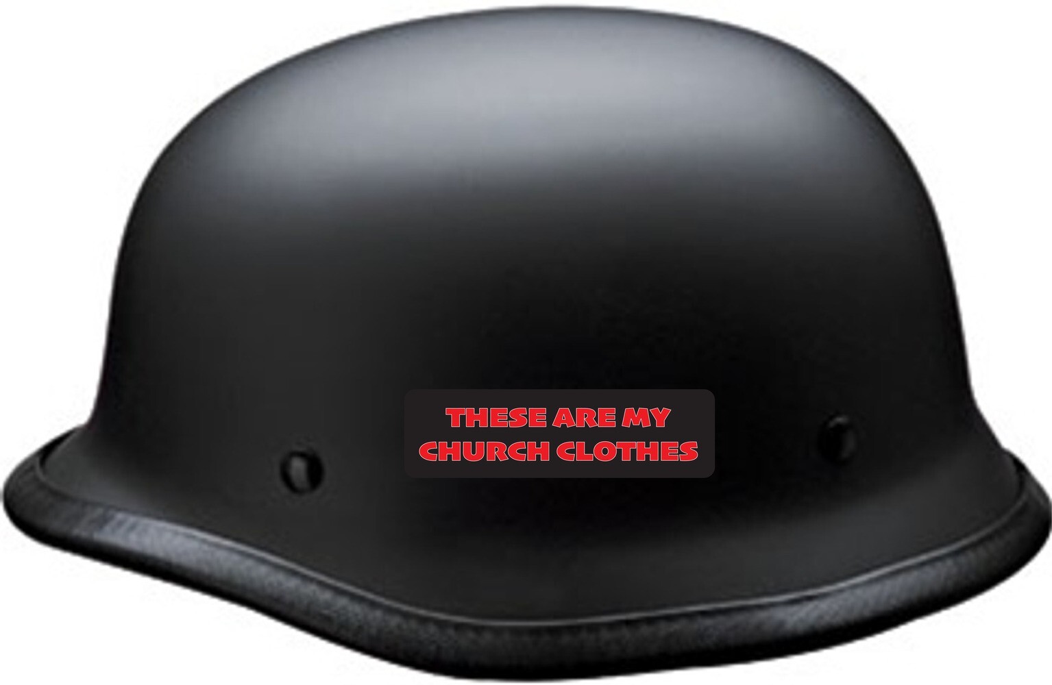 These Are My Church Clothes Motorcycle Helmet Sticker B