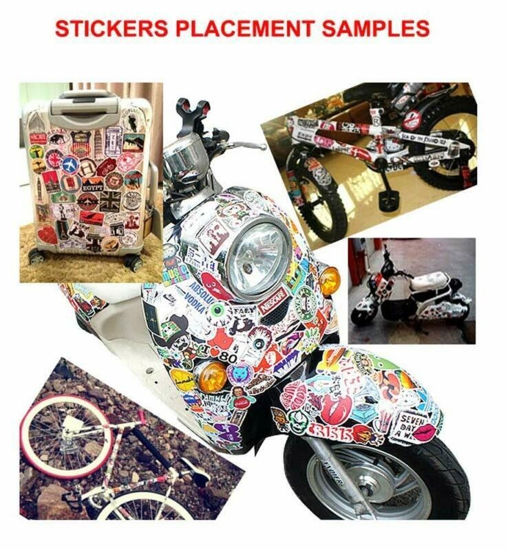 400 Random Stickers Bomb Decals Pack Car Skateboard Motorcycle Luggage Graphics
