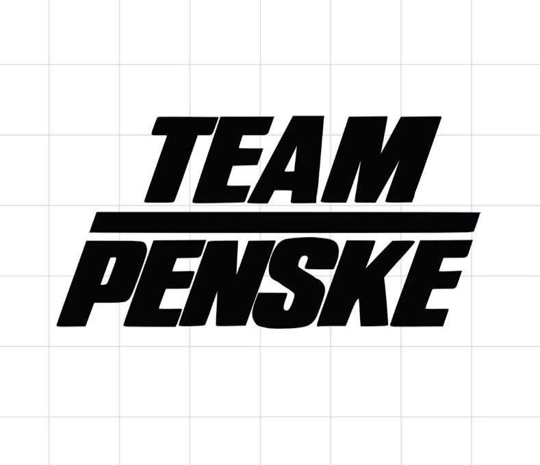 Team Penske Window Decals Vinyl car YOU PICK COLOR