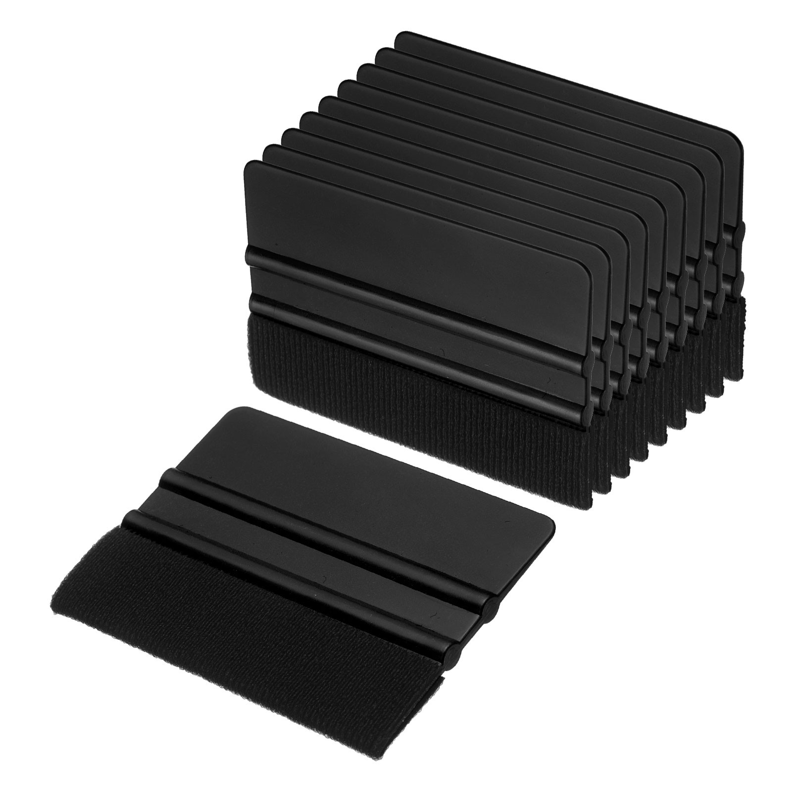 10pcs Car Vinyl Scraper 4 Inch Vinyl Squeegee for Car Window Tint, Black