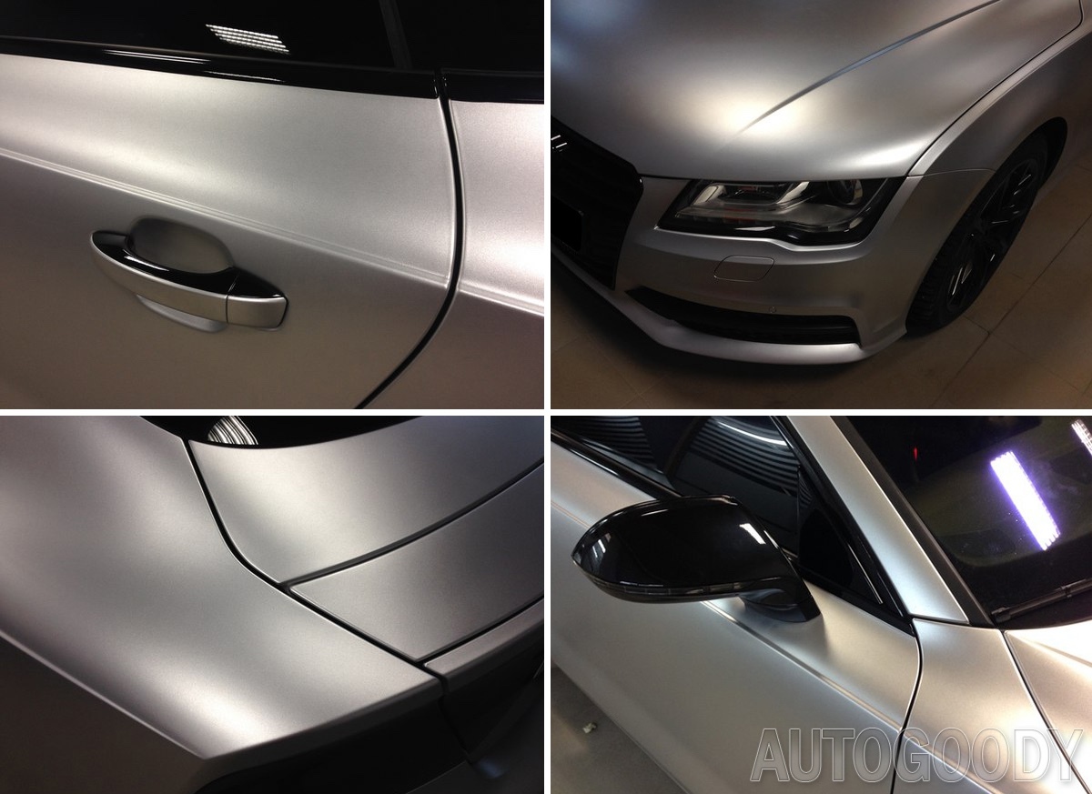 240″x60″ Satin Matte Chrome Metallic Silver Vinyl Film Wrap Bubble Free 20ftx5ft