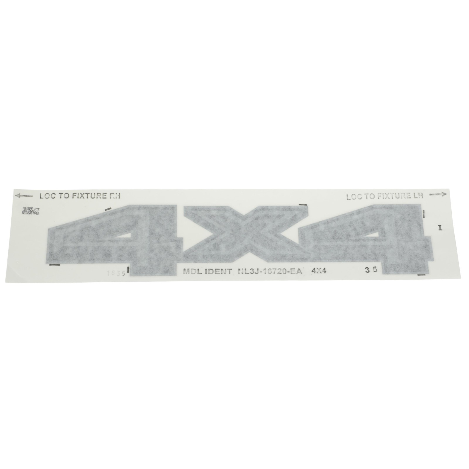 OEM NEW Ford F-150- 2023-2026 Nameplate Decal- 4X4- Body Side- NL3Z-9925622-E